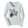 Ladies Long Sleeve Fan Favorite V Neck Tee Thumbnail