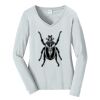 Ladies Long Sleeve Fan Favorite V Neck Tee Thumbnail