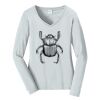 Ladies Long Sleeve Fan Favorite V Neck Tee Thumbnail