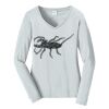 Ladies Long Sleeve Fan Favorite V Neck Tee Thumbnail