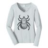 Ladies Long Sleeve Fan Favorite V Neck Tee Thumbnail