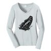 Ladies Long Sleeve Fan Favorite V Neck Tee Thumbnail