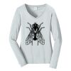 Ladies Long Sleeve Fan Favorite V Neck Tee Thumbnail