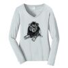 Ladies Long Sleeve Fan Favorite V Neck Tee Thumbnail