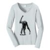 Ladies Long Sleeve Fan Favorite V Neck Tee Thumbnail