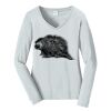 Ladies Long Sleeve Fan Favorite V Neck Tee Thumbnail