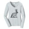 Ladies Long Sleeve Fan Favorite V Neck Tee Thumbnail