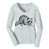 Ladies Long Sleeve Fan Favorite V Neck Tee Thumbnail