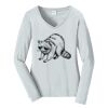 Ladies Long Sleeve Fan Favorite V Neck Tee Thumbnail