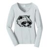 Ladies Long Sleeve Fan Favorite V Neck Tee Thumbnail