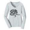 Ladies Long Sleeve Fan Favorite V Neck Tee Thumbnail