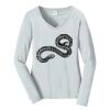 Ladies Long Sleeve Fan Favorite V Neck Tee Thumbnail