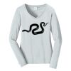 Ladies Long Sleeve Fan Favorite V Neck Tee Thumbnail