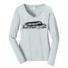 Ladies Long Sleeve Fan Favorite V Neck Tee Thumbnail