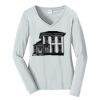 Ladies Long Sleeve Fan Favorite V Neck Tee Thumbnail