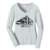 Ladies Long Sleeve Fan Favorite V Neck Tee Thumbnail