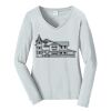 Ladies Long Sleeve Fan Favorite V Neck Tee Thumbnail