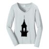 Ladies Long Sleeve Fan Favorite V Neck Tee Thumbnail