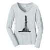 Ladies Long Sleeve Fan Favorite V Neck Tee Thumbnail