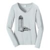 Ladies Long Sleeve Fan Favorite V Neck Tee Thumbnail