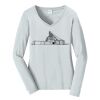 Ladies Long Sleeve Fan Favorite V Neck Tee Thumbnail