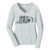 Ladies Long Sleeve Fan Favorite V Neck Tee Thumbnail