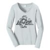 Ladies Long Sleeve Fan Favorite V Neck Tee Thumbnail