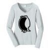 Ladies Long Sleeve Fan Favorite V Neck Tee Thumbnail