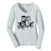 Ladies Long Sleeve Fan Favorite V Neck Tee Thumbnail