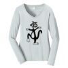 Ladies Long Sleeve Fan Favorite V Neck Tee Thumbnail