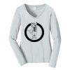 Ladies Long Sleeve Fan Favorite V Neck Tee Thumbnail