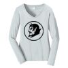 Ladies Long Sleeve Fan Favorite V Neck Tee Thumbnail