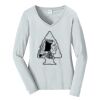 Ladies Long Sleeve Fan Favorite V Neck Tee Thumbnail