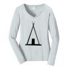 Ladies Long Sleeve Fan Favorite V Neck Tee Thumbnail