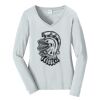 Ladies Long Sleeve Fan Favorite V Neck Tee Thumbnail