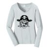 Ladies Long Sleeve Fan Favorite V Neck Tee Thumbnail