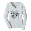 Ladies Long Sleeve Fan Favorite V Neck Tee Thumbnail