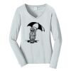 Ladies Long Sleeve Fan Favorite V Neck Tee Thumbnail