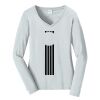 Ladies Long Sleeve Fan Favorite V Neck Tee Thumbnail