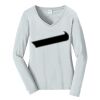 Ladies Long Sleeve Fan Favorite V Neck Tee Thumbnail