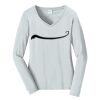 Ladies Long Sleeve Fan Favorite V Neck Tee Thumbnail