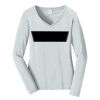 Ladies Long Sleeve Fan Favorite V Neck Tee Thumbnail