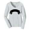 Ladies Long Sleeve Fan Favorite V Neck Tee Thumbnail