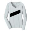 Ladies Long Sleeve Fan Favorite V Neck Tee Thumbnail