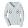 Ladies Long Sleeve Fan Favorite V Neck Tee Thumbnail