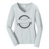 Ladies Long Sleeve Fan Favorite V Neck Tee Thumbnail