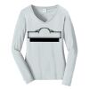 Ladies Long Sleeve Fan Favorite V Neck Tee Thumbnail