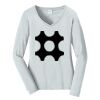 Ladies Long Sleeve Fan Favorite V Neck Tee Thumbnail