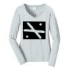 Ladies Long Sleeve Fan Favorite V Neck Tee Thumbnail