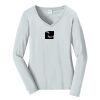 Ladies Long Sleeve Fan Favorite V Neck Tee Thumbnail